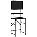 Mobile per lavatrice Rovere nero 68 x 48.5 x 194 cm - Foto miniatura 1