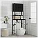 Mobile per lavatrice Rovere nero 68 x 48.5 x 194 cm - Foto miniatura 4