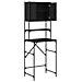 Mobile per lavatrice Rovere nero 68 x 48.5 x 194 cm - Foto miniatura 5