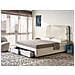 Letto Con Cassetti Contenitori Bouclé Sardent 160 X 200 Cm Bianco Sporco - Foto miniatura 1