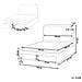 Letto Con Cassetti Contenitori Bouclé Sardent 160 X 200 Cm Bianco Sporco - Foto miniatura 6
