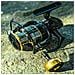 He Ii-3000 Mulinello Da Pesca Full Metal Con Manico In Metallo - Oro E Nero, 10kg Max Drag - Foto miniatura 5