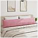 Cuscini da Divano 2 pcs Rosa 200 x 40 cm Tessuto in Cords - Foto miniatura 4