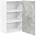 Armadio pensile Riga Grigio Cemento e Bianco 50 x 31 x 80 cm - Foto miniatura 5