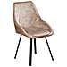 Set Di 2 Sedie Da Pranzo Terlton Velluto Beige - Foto miniatura 3
