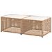 Set Di Divani Angolari Da Giardino 6 Posti Omegana Modulare Beige Chiaro - Foto miniatura 5