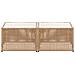 Set Di Divani Angolari Da Giardino 6 Posti Omegana Modulare Beige Chiaro - Foto miniatura 6