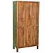 Vetrina In Legno Verde Fatta A Mano 85x40x180h Cm - Foto miniatura 4