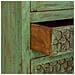 Vetrina In Legno Verde Fatta A Mano 85x40x180h Cm - Foto miniatura 6