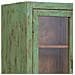 Vetrina In Legno Verde Fatta A Mano 85x40x180h Cm - Foto miniatura 8