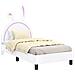 Struttura letto bambini con testata Bianco 80 x 160 cm PU - Foto miniatura 1