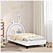 Struttura letto bambini con testata Bianco 80 x 160 cm PU - Foto miniatura 2