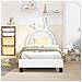 Struttura letto bambini con testata Bianco 80 x 160 cm PU - Foto miniatura 3