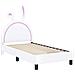 Struttura letto bambini con testata Bianco 80 x 160 cm PU - Foto miniatura 4