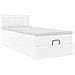 Letto Pouf con Materasso Bianco 90x190 cm Similpelle - Foto miniatura 6
