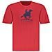T-shirt rossa da uomo a maniche corte US LARGE - Taglia: S, Colore: Rosso - Foto miniatura 1