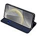 Cover per Galaxy S24 FE - Pelle /PU, Blu - Foto miniatura 3