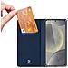 Cover per Galaxy S24 FE - Pelle /PU, Blu - Foto miniatura 4