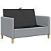 Divano con Storage Grigio Chiaro 122 x 78 x 87 cm Poliestere - Foto miniatura 4