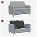 Divano con Storage Grigio Chiaro 122 x 78 x 87 cm Poliestere - Foto miniatura 8