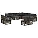 Set Divano da Giardino 13 pcs Grigio e Grigio Scuro polyrattan - Foto miniatura 1