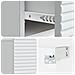 Mobiletto da notte a muro 2 pcs Bianco 49 x 34,5 x 20 cm - Foto miniatura 8