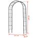 6040802 Arco Da Giardino In Metallo Nero - Foto miniatura 7