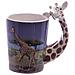 Zoo Tazza Con Manico A Forma Di Giraffa, Ceramica, Bianco, 12 X 8 X 14.5 Cm - Foto miniatura 1