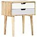Comodino 47x35x59 Cm In Legno Massello Di Mango - Foto miniatura 1