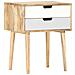 Comodino 47x35x59 Cm In Legno Massello Di Mango - Foto miniatura 7