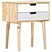 Comodino 47x35x59 Cm In Legno Massello Di Mango - Foto miniatura 8