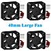 4pcs Lampone Pi 4 Ventola Silenziosa Lampone Pi Ventilatore 40x40x10mm 4010 Ventilatore Di Cc 5v 3.3v Senza Spazzola Cpu Ventola Radiatore Per Raspberry Pi 4 Modello B Lampone Pi 3b 3b 2b (nero)  - Foto miniatura 1