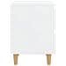 Comodini con Gambe Legno Pino 2pz Bianco Lucido 40x35x50 cm - Foto miniatura 6