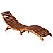 Sdraio da Giardino con Cuscino e Tavolo in Massello di Acacia - Foto miniatura 2