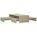 Set Tavolini Estraibili Rovere Sonoma 100x100x26,5 Multistrato - Foto miniatura 2