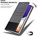 Custodia Compatibile Con Samsung Galaxy A22 4g / M22 / M32 4g In Grigio Nero - Coperchio Protettiva Con Chiusura Magnetica, Funzione Stand E Tasca Per Le Carte - Foto miniatura 7