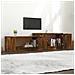 Mobile Tv Rovere Fumo 158,5x36x45 Cm In Legno Multistrato - Foto miniatura 7