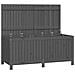 Contenitore Da Giardino Grigio 147x68x64 Cm Legno Massello Pino - Foto miniatura 1