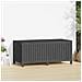 Contenitore Da Giardino Grigio 147x68x64 Cm Legno Massello Pino - Foto miniatura 2