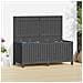 Contenitore Da Giardino Grigio 147x68x64 Cm Legno Massello Pino - Foto miniatura 3