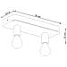 Lampada Da Soffitto Tavo 2 Sl. 1157 - Industriale Lampade Da Soffitto Grigio 10x35x13.5 Cm - Foto miniatura 5
