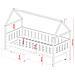 Letto Per Bambini A Forma Di Casetta 200x90x90 Cm - Foto miniatura 2