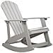 Sedia A Dondolo Grigio Chiaro Adirondack - Foto miniatura 2