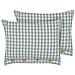 Set Di 2 Cuscini Talya 40 X 60 Cm Verde Menta Trama A Scacchi - Foto miniatura 5