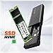 Hub Usb Con Lettore Disco Rigido Ssd + 2 Usb + Lettore Di Schede Tf /sd, Nero - Foto miniatura 2