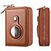 Porta Carte Airtag Porta Carte Con Cerniera Porta Carte Con Blocco Rfid Brown - Foto miniatura 1