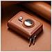 Porta Carte Airtag Porta Carte Con Cerniera Porta Carte Con Blocco Rfid Brown - Foto miniatura 4