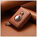 Porta Carte Airtag Porta Carte Con Cerniera Porta Carte Con Blocco Rfid Brown - Foto miniatura 6