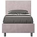 Letto Contenitore Imbottito 80x190 Microfibra Glicine Adele - Foto miniatura 1