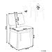Set Di 2 Sedie Da Pranzo Blane Legno Di Caucciù Bianco Sporco - Foto miniatura 8